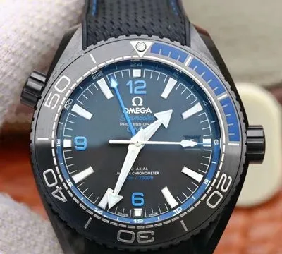 Omega Seamaster 215.92.46.22.01.002 GMT VS Factory 1:1 Best Edition Replica Watch Black Ceramic Swiss ETA8906